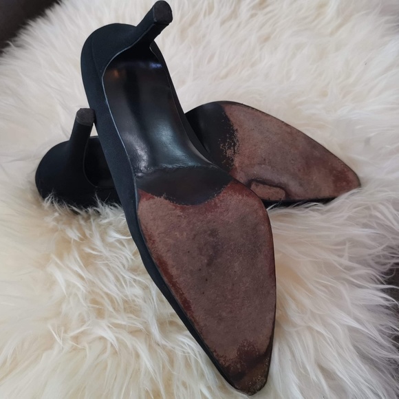 Sz 9.5 Stuart Weitzman woven fabric pumps - Picture 6 of 8